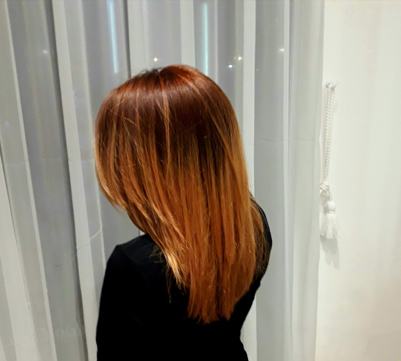 Trabajo de color realizado en el salón